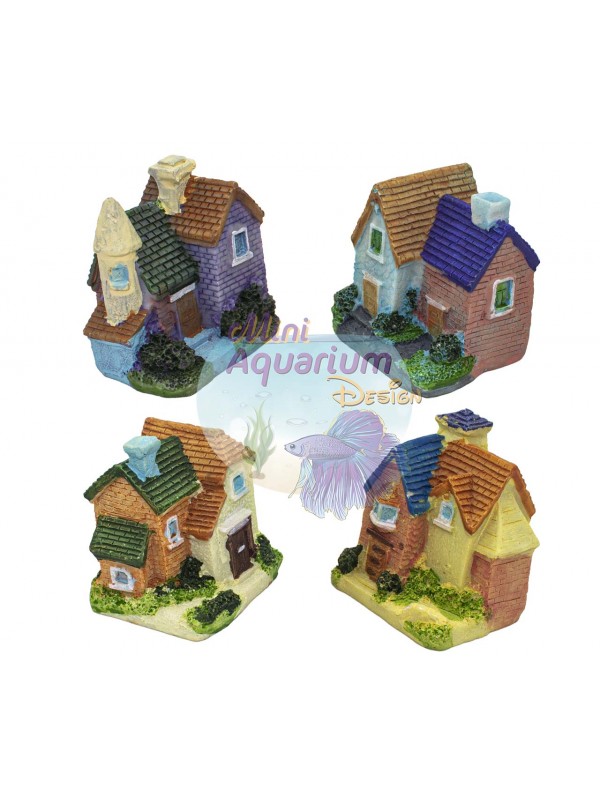 Countryside House - Purple/Blue