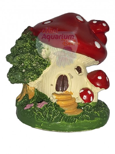 Mushroom House - Red