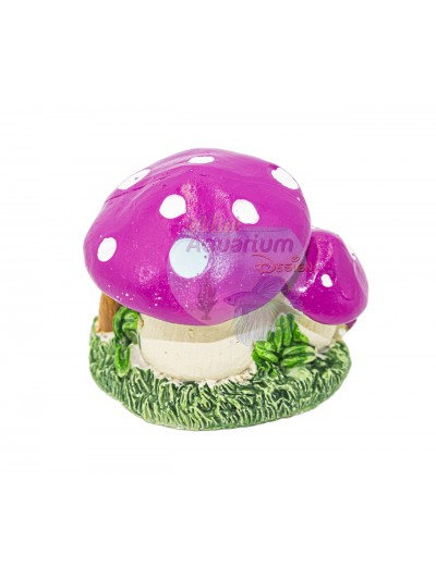 Mushroom House With Pet - Purple