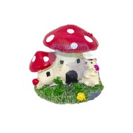 Mushroom House With Pet - Red