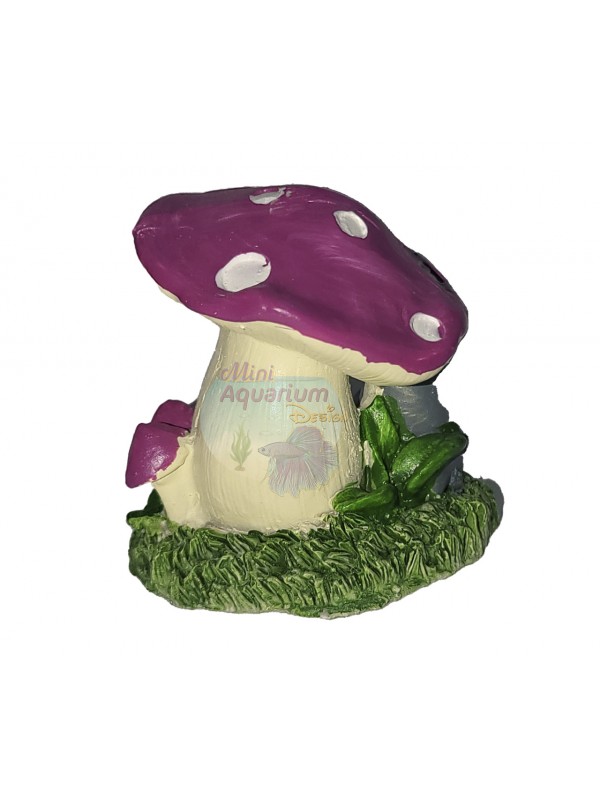 Mushroom House With Totoro - Purple